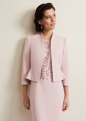 Phase Eight Daisy Peplum Jackets Pink Australia | DV1586304